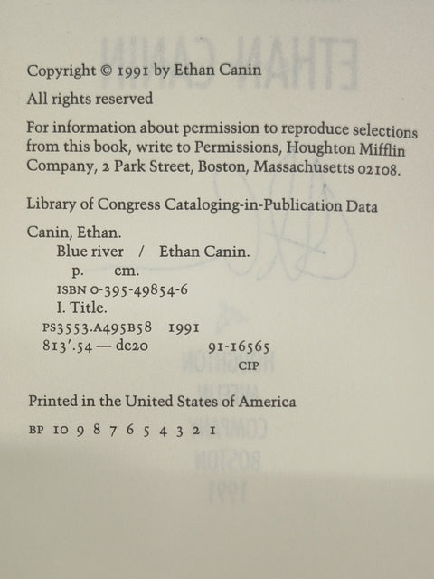 Blue River (SIGNED First Edition)