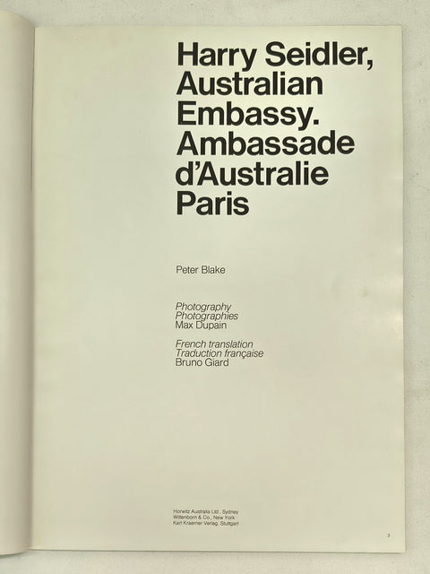 Architecture for the New World & Australian Embassy (SIGNED First Editions)