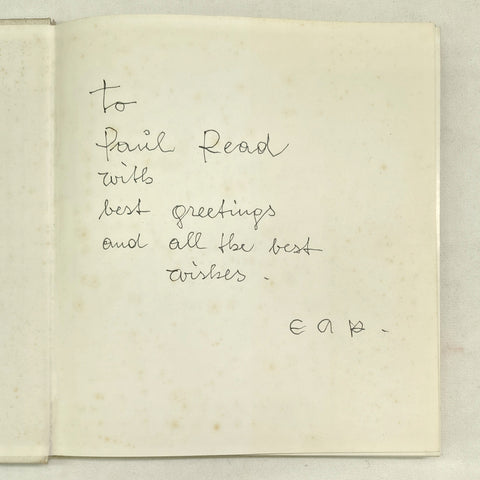 On the Human Aspect in Modern Architecture (SIGNED First Edition)