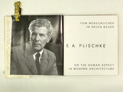 On the Human Aspect in Modern Architecture (SIGNED First Edition)