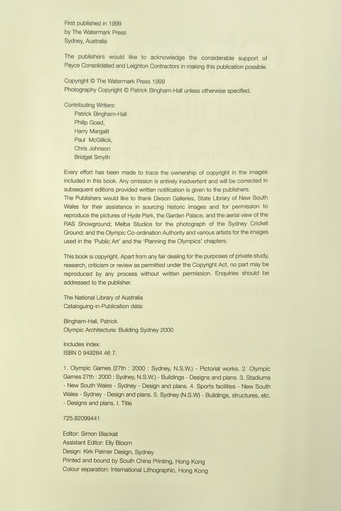 Olympic Architecture (Limited Deluxe Edition)