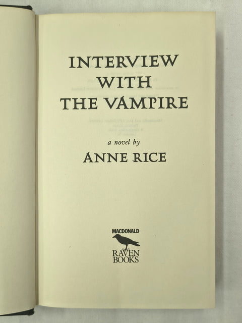 Interview with the Vampire (First UK Edition)