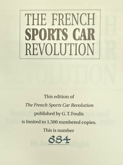 The French Sports Car Revolution (Limited First Edition)