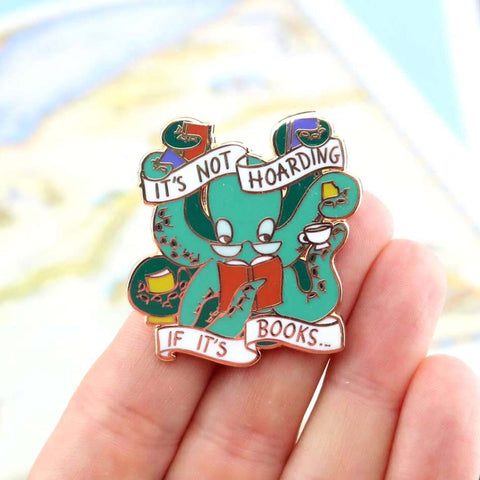 It's Not Hoarding If It's Books Lapel Pin