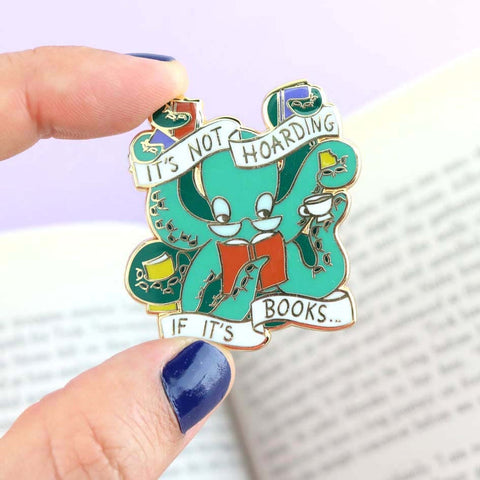 It's Not Hoarding If It's Books Lapel Pin
