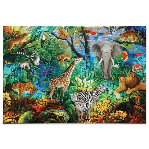 Jungle Paradise Holographic Puzzle 100 Piece