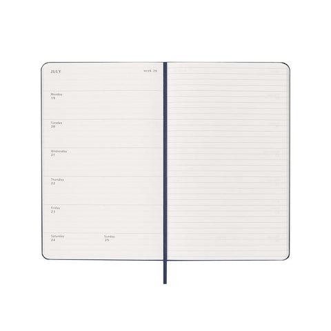 2027 Weekly Diary Hard Cover Large | Sapphire Blue