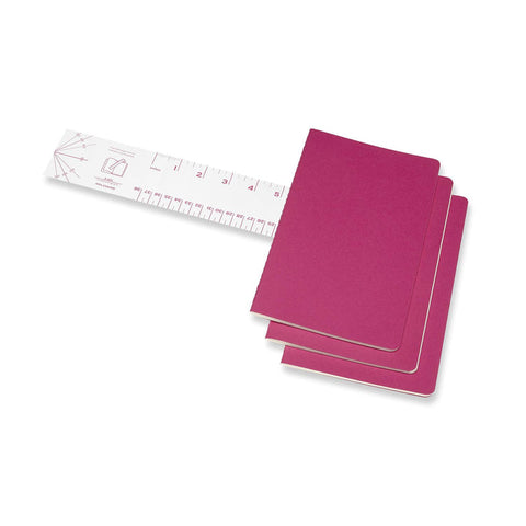 Cahier Notebook - Set of 3 - Ruled - Large - Kenetic Pink