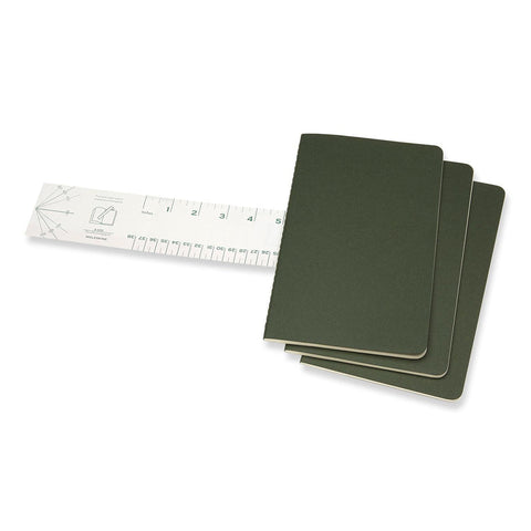 Cahier Notebook - Set of 3 - Ruled - Large - Myrtle Green