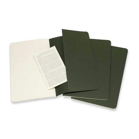 Cahier Notebook - Set of 3 - Ruled - Large - Myrtle Green