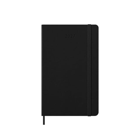 2027 Weekly Notebook Diary Hard Cover Large | Black