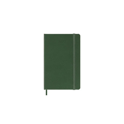 2027 Weekly Notebook Diary Hard Cover Pocket | Myrtle Green