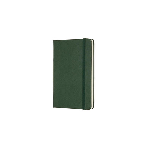 Classic Hard Cover Notebook - Plain - Pocket - Myrtle Green