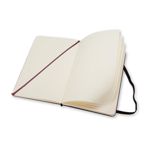 Classic Hard Cover Notebook - Plain - Pocket - Sapphire Blue