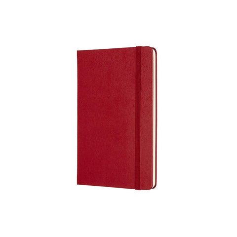 Classic Hard Cover Notebook - Ruled - Medium - Scarlet Red