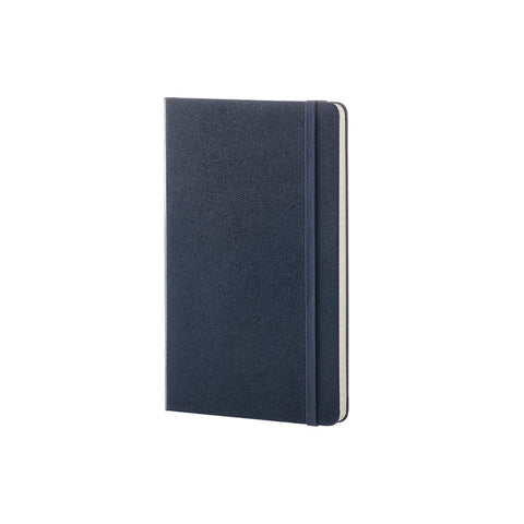 Classic Hard Cover Notebook - Plain - Large - Sapphire Blue
