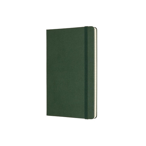 Classic Hard Cover Notebook - Plain - Large - Myrtle Green