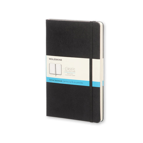 Classic Hard Cover Notebook - Dot Grid - Large - Black