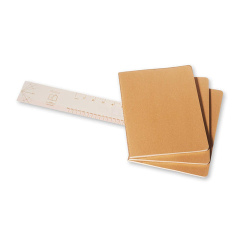 Cahier Notebook - Set of 3 - Ruled - Extra Large - Kraft