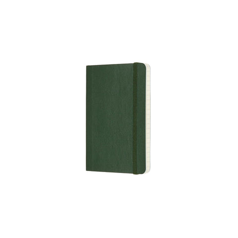Classic Soft Cover Notebook - Plain - Pocket - Myrtle Green