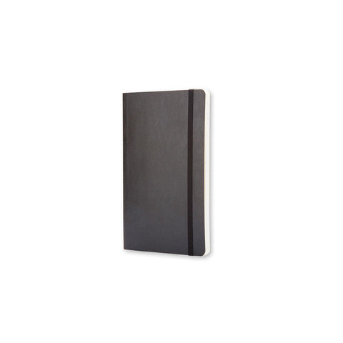 Classic Soft Cover Notebook - Grid - Pocket - Black