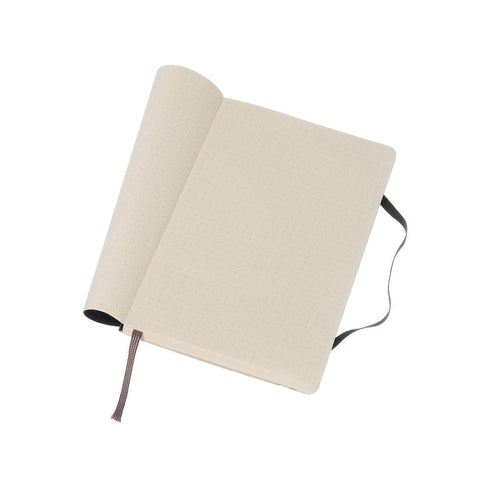 Classic Soft Cover Notebook - Dot Grid - Pocket - Black