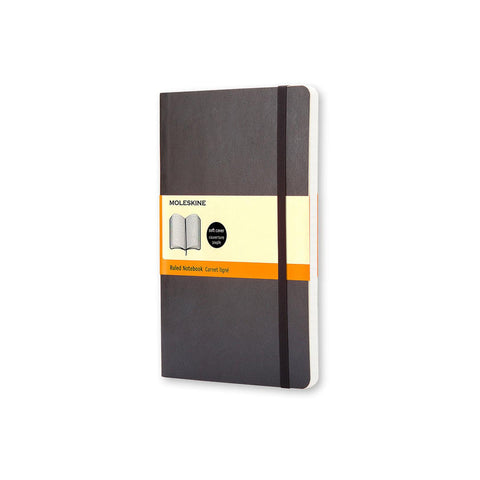 Classic Soft Cover Notebook - Ruled - Large - Black