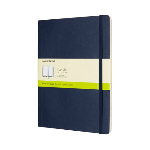 Classic Soft Cover Notebook - Plain - Extra Large - Sapphire Blue