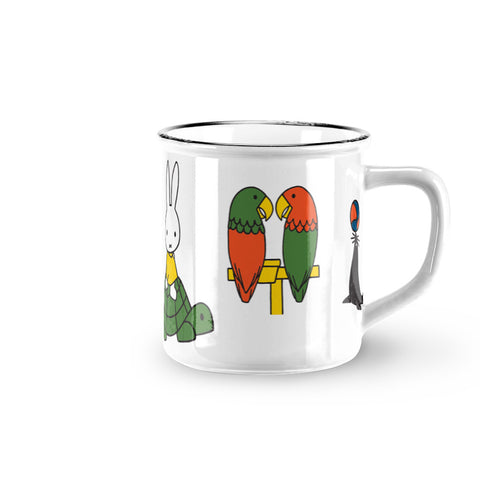 Retro Miffy Mug with Animals
