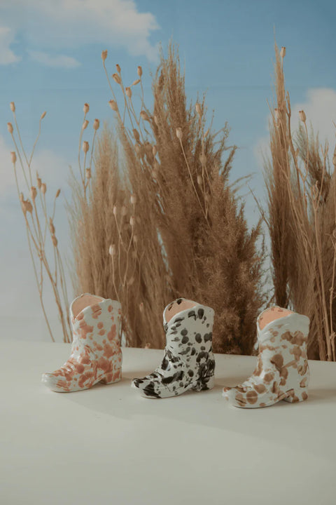 Desert Peach Cowboy Boot Candle