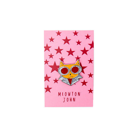 Meowton John Enamel Pin
