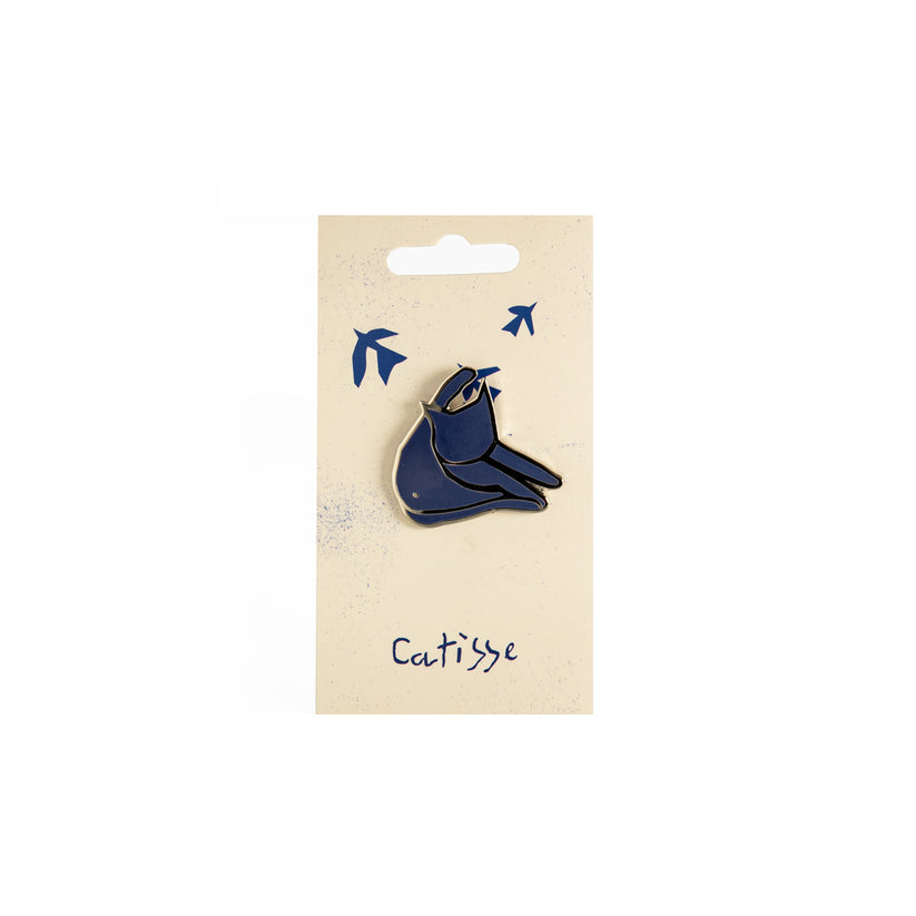 Catisse Blue Enamel Pin