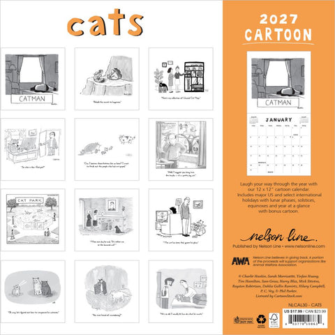 New Yorker Cats Calendar 2027