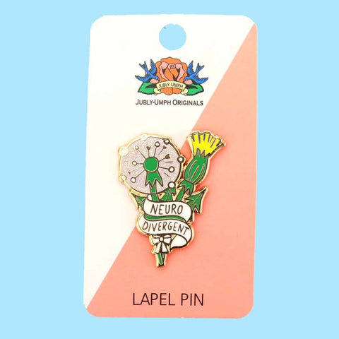 Neurodivergent Dandelion Lapel Pin