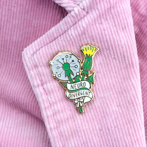 Neurodivergent Dandelion Lapel Pin