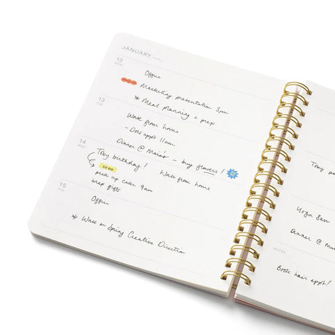 Italian Summer Pink 2026 Weekly Planner Soft Cover