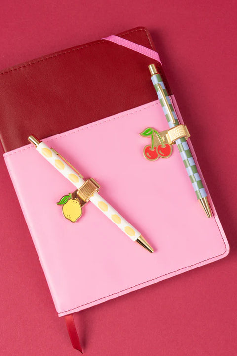 Pen Clips | Lemon + Cherry Set of 2