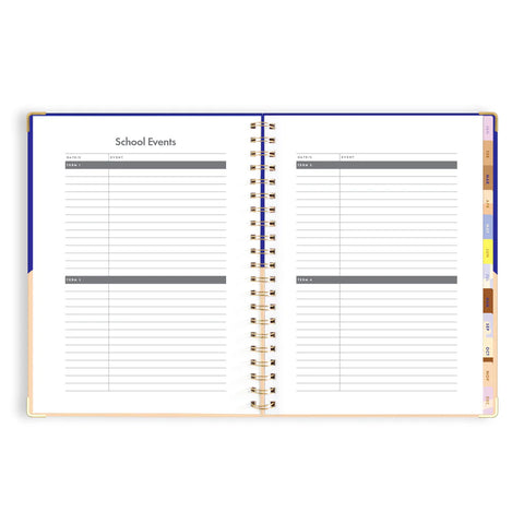Cobalt Ripple 2025 Academic Planner - Vertical - A4