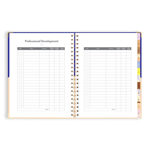 Cobalt Ripple 2025 Academic Planner - Vertical - A4