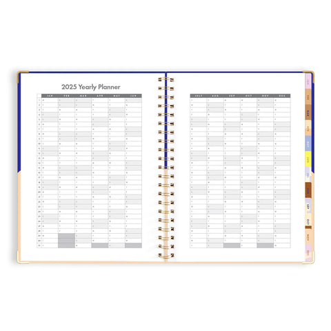 Cobalt Ripple 2025 Academic Planner - Vertical - A4