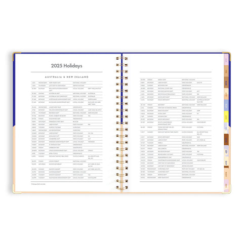 Cobalt Ripple 2025 Academic Planner - Vertical - A4