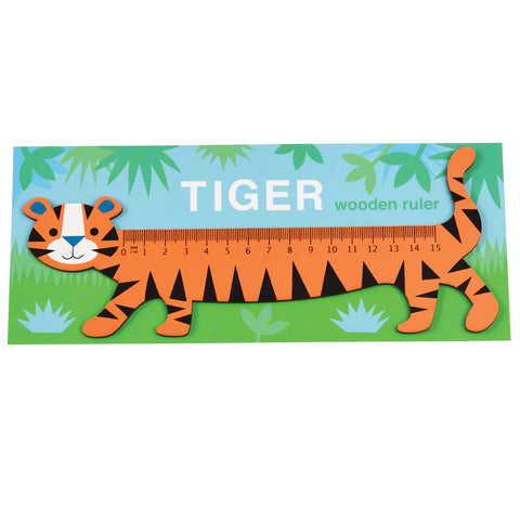 Tiger Wooden Ruler – Harry Hartog Bookseller