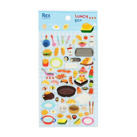 Lunch Box Puffy Stickers