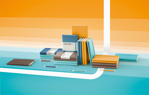 A5 Medium Plain Aquamarine Hard Cover Notebook