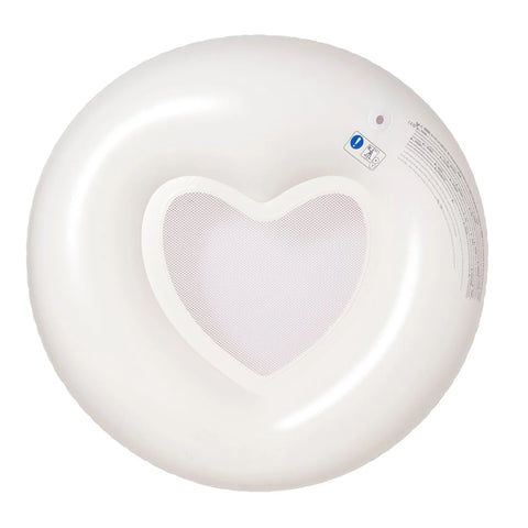 Luxe Tube Pool Ring - Stole My Heart Pink Stripe