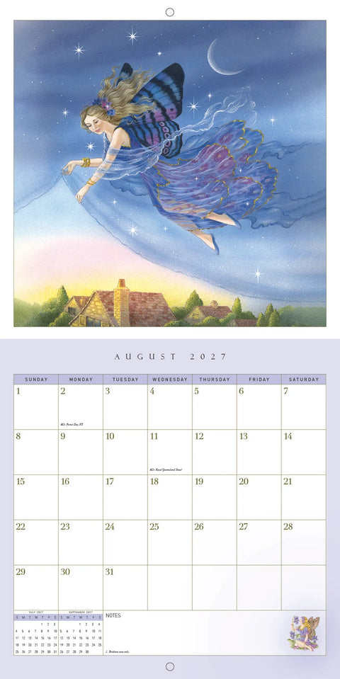 2027 Fairies by Shirley Barber Calendar