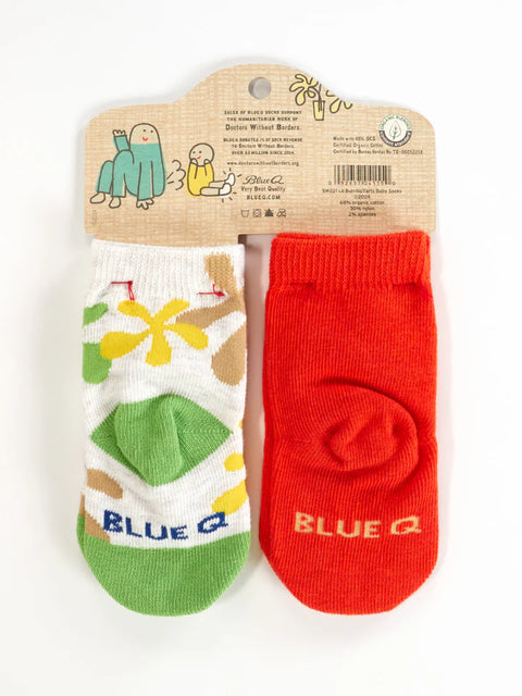 I'm Your Little Burrito & Don't Blame Your Farts On Me  - Baby Socks