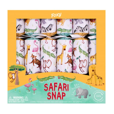 Safari Snap Cracker Set of 6