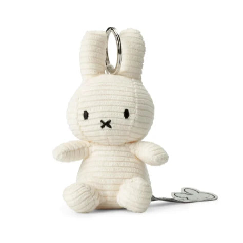 Off-white Miffy Keychain | Eco Corduroy | 10 cm