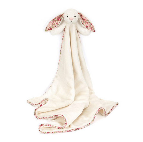 Blossom Cream Bunny 'Berry' Blankie
